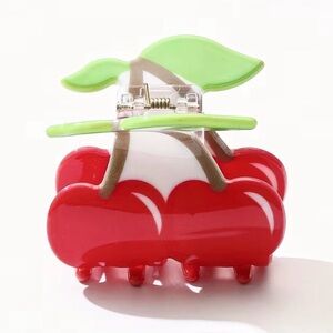Cherry Hair Claw Clip